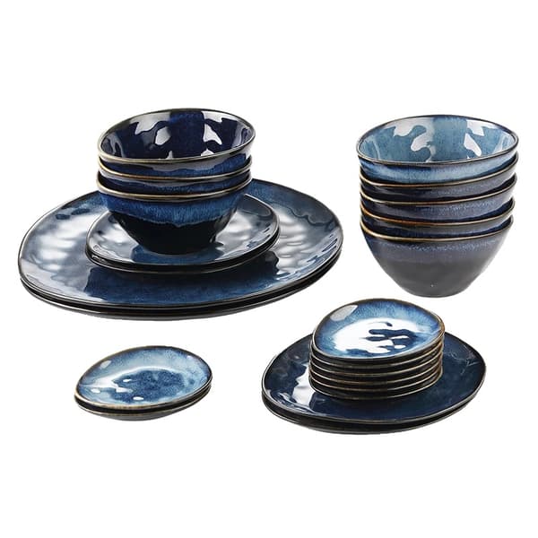 Keramisk Servis Set, Elegant Vintage Design, Flera Delalternativ,22-BITAR
