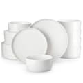 Miniatyrbillede 2 af 2: MALACASA Middagsservice, Elegant Rund Form, Blyfri Keramik,Hvid, 24 PCS