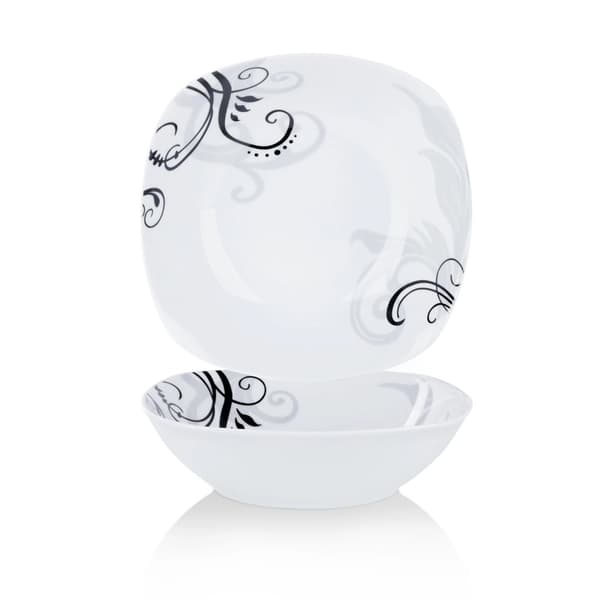 PORCELÆN SKÅL SÆT, 1,05L Kapacitet, Miljøvenligt Design,2-DELS SÆT