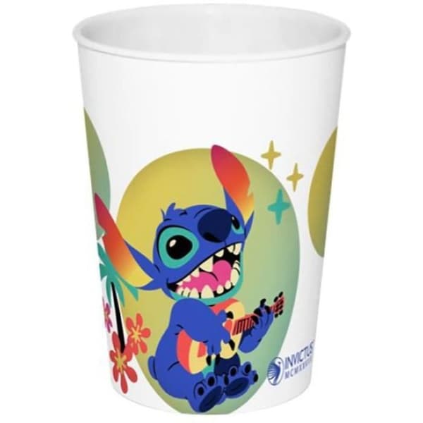 Servisset - FUN HOUSE - LILO AND STITCH Glas, tallrik Ø22 cm och Ø16 cm, bestick, vattenflaska och snackslåda