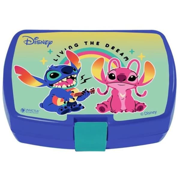 Servisset - FUN HOUSE - LILO AND STITCH Glas, tallrik Ø22 cm och Ø16 cm, bestick, vattenflaska och snackslåda
