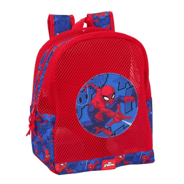 Strandryggsäck Spider-Man Blå Röd 30,5 x 24 x 18 cm Barn