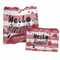 Miniatyrbillede 3 af 3: Strandtaske Secaneta 48 x 33 x 14 cm Vandmelon