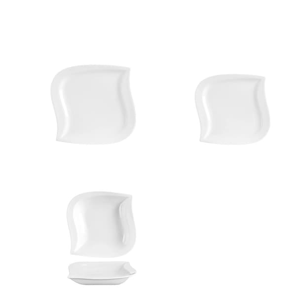 Servisesæt, Elegant Design, Holdbart & Sikkert,24 Stykke