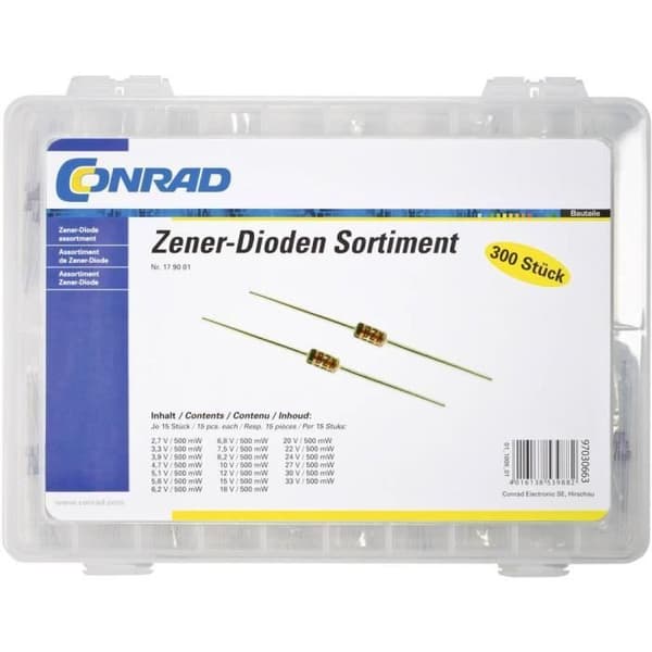 Zenerdiodsortiment TRU COMPONENTS 179001 300 st | DIOD