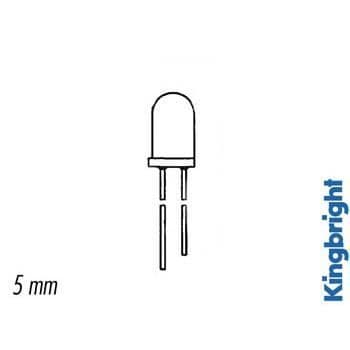 INFRARÖD DIOD 5MM BLÅGENSYNLIG 940NM