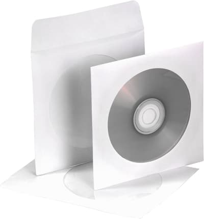 Aidata paperitasku CD/DVD-levyille, paketti 50 kpl