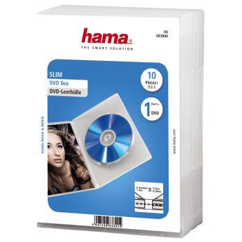 HAMA DVD-Box Slim Transparent 10-pack | CDON