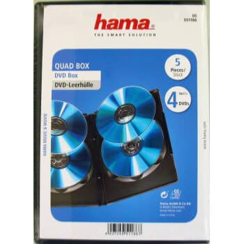 HAMA DVD QUAD BOX 4 DVD BLA.5P