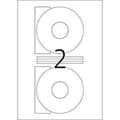 Miniatyrbild 2 av 5: Private label Herma 5079 CD/DVD Etikett 116mm Vit - 50 etiketter