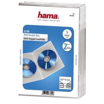 Hama Dobbelt DVD Cover Transparent 5 stk