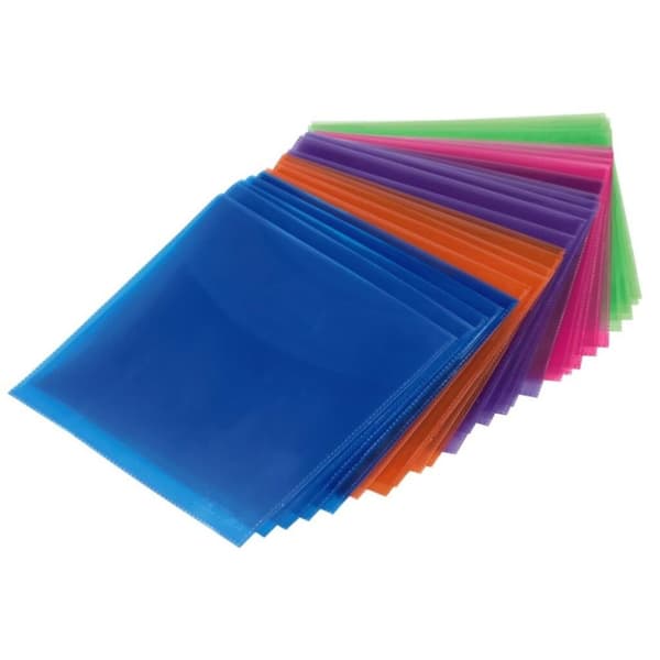 Hama CD/DVD pappersfodral 50-pack Flerfärgad