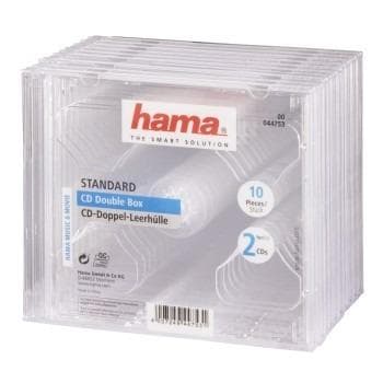 Hama CD Double Box Transpirant 10 Pack