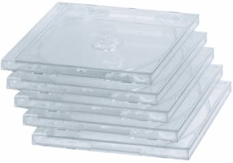 Hama Standard CD Jewel Case, pack of 5, transparent