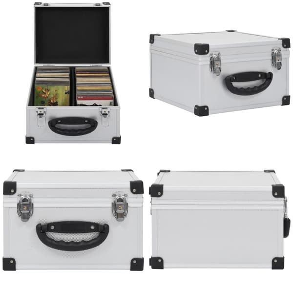 CD-kasse til 40 CD'er aluminium ABS sølv - CD-kasse - CD-kasser - Home & Living