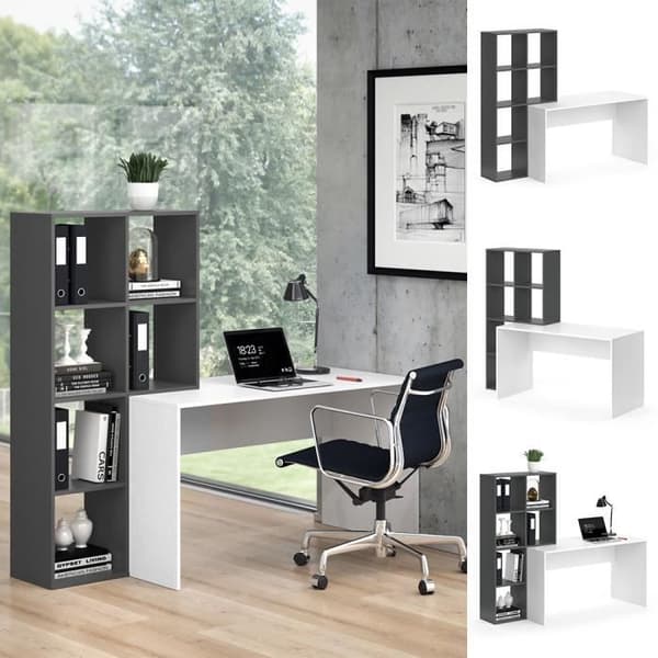 Vicco Bureau Mara, rumsavdelare, datorbord, antracit