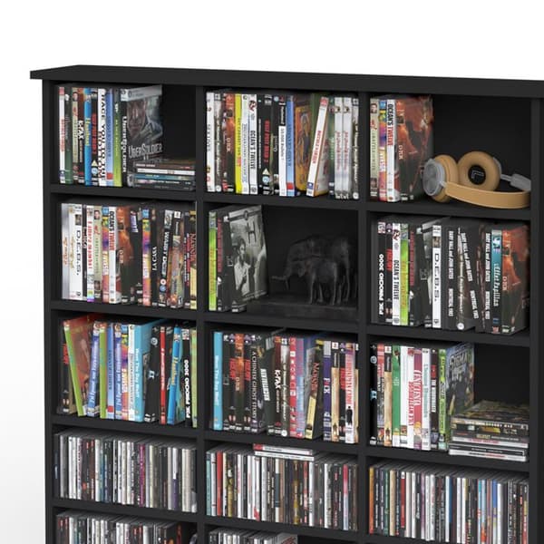 Vicco CD Jukebox Hylla, Svart, 105 x 136 cm