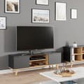 Miniatyrbild 4 av 6: Vicco Nautica TV-skåp, antracit, 138 x 49 cm