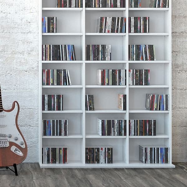 Vicco CD Jukebox Hylla, Vit, 102 x 178 cm