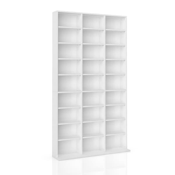 Vicco CD Jukebox Hylla, Vit, 102 x 178 cm