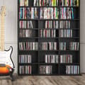 Miniatyrbild 5 av 6: Vicco CD Jukebox Hylla, Svart, 102 x 178 cm