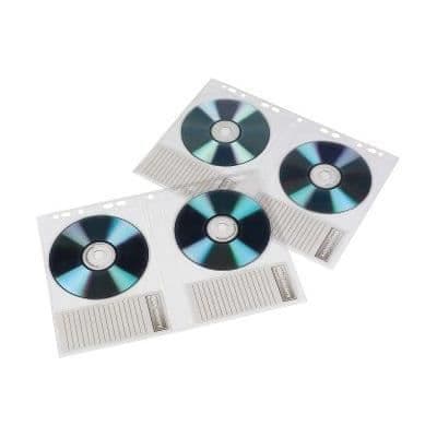 CD/DVD-fodral - HAMA - A4-format - Transparent - För 2 CD-skivor
