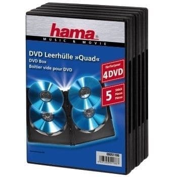 DVD QUAD BOX - DVD JEWEL CASE - SCHWARZ (PACK…
