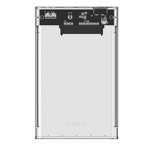 Orico 2139 HDD/SSD 2,5" drevkabinet, 5Gbps, USB-A til USB Micro-B (gennemsigtig)