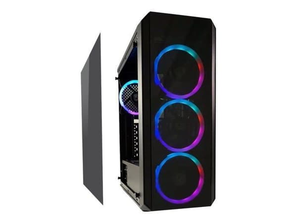 Lc-power - LC-703B-ON - Gaming 703B - Quad-Luxx Midi Tower Svart