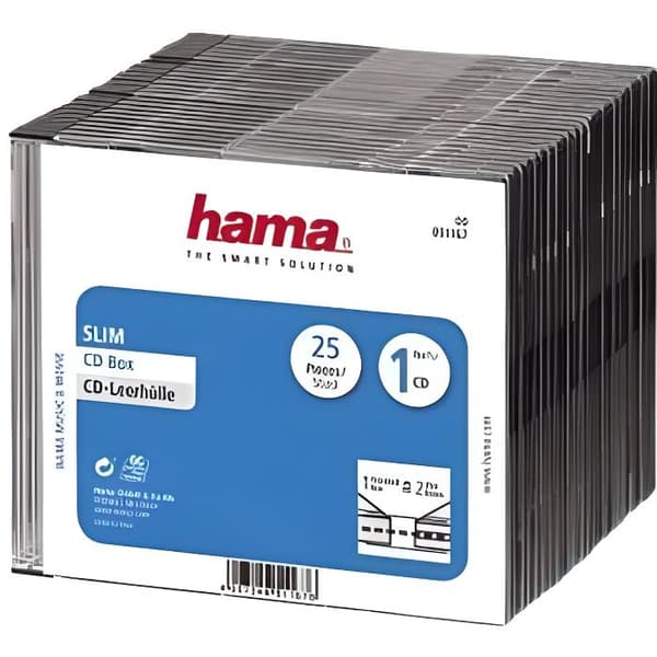 HAMA ULTRA-FLAT CD-FODRAL, SVART, PACK MED...