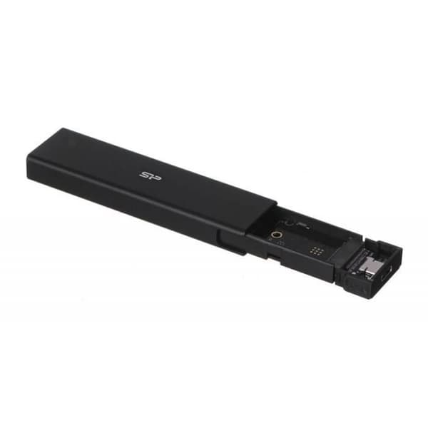 Silicon Power PD60-hölje USB-C M.2 PCIe NVMe SSD / M.2 SATA SSD-hölje () Svart - SP000HSPSDPD60CK