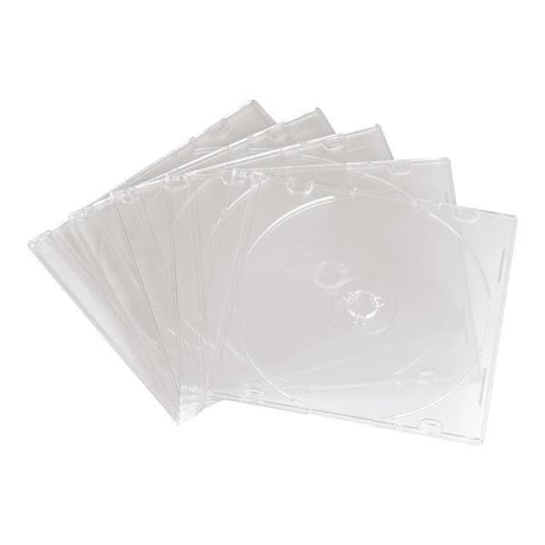 Tom CD Slim Case plastfodral - HAMA - Paket med 25 - Kapacitet 1 CD