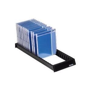 Stöd CD/DVD - CD Vändare - Svart - 22 CD - Plast - Halkfri