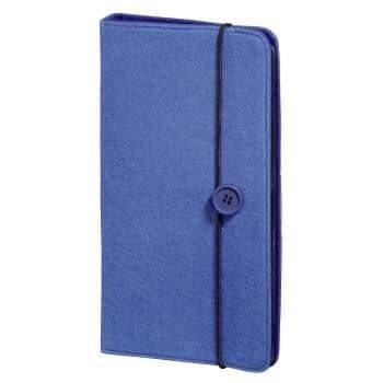 CD/DVD-fodral - HAMA - Filt - Kapacitet 48 skivor - Färg Blå - Dimensioner 145x30x275 mm
