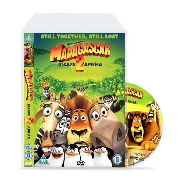 100 DVD-fodral - plats för jackan - icke-vidhäftande flik - 150 x 190 mm - 3L