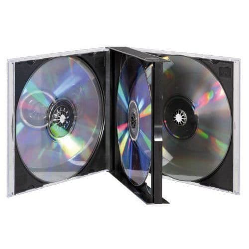 Vivanco Dubbel låda för CD/DVD Svart för 4 CD - 4008928317046