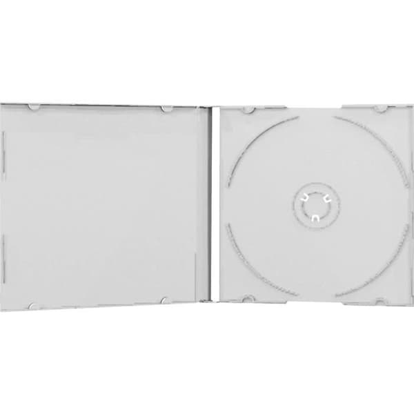 MediaRange Skyddsfodral BOX24 optiskt skivfodral Dubbelt 1 skivfodral Transparent