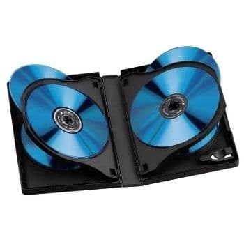 HAMA-FODRAL FÖR 6 DVD-skivor, SVART, SET MED 3