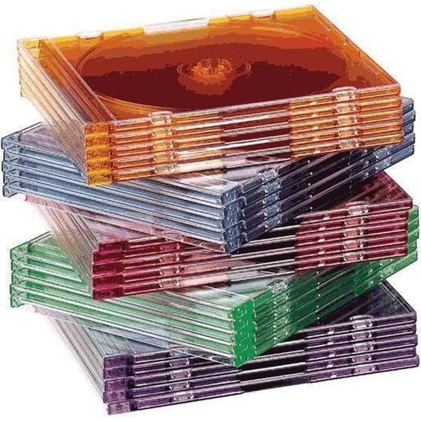 Crystal Color CD-fodral - förpackning med 25 st