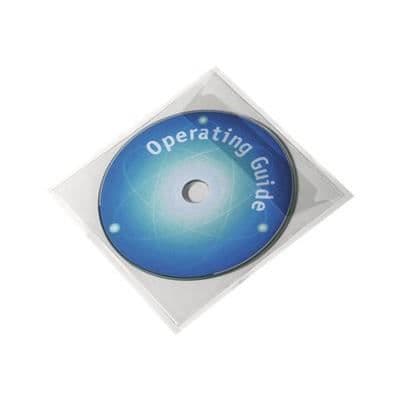 Pochette DC/DVD - HÅLLBAR - 808019 - Självhäftande - Transparent - Paket med 10