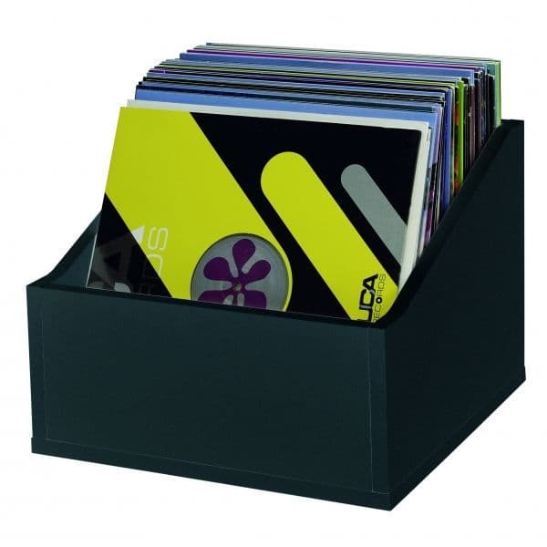 CD-lagringsenhet - GLORIOUS DJ - Record Box Advanced 110 - Laminerat MDF-trä - Svart - Modernt - Design