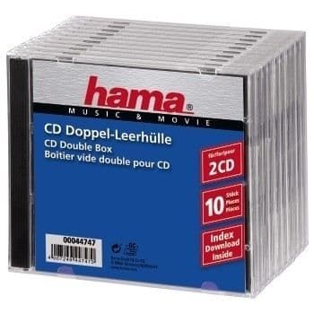 CD DUBBEL JEWELFODRAL STANDARD - BEHÄLTER CD-AUF...
