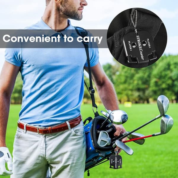 OBOSOE 2kpl Golf Score Shot Stroke Counter Clicker avaimenperällä golfpeliin Scorekeeper Kannettava Counter Clicker Golf Tarvikkeet