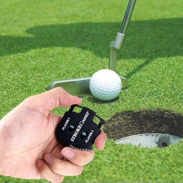 OBOSOE 2kpl Golf Score Shot Stroke Counter Clicker avaimenperällä golfpeliin Scorekeeper Kannettava Counter Clicker Golf Tarvikkeet