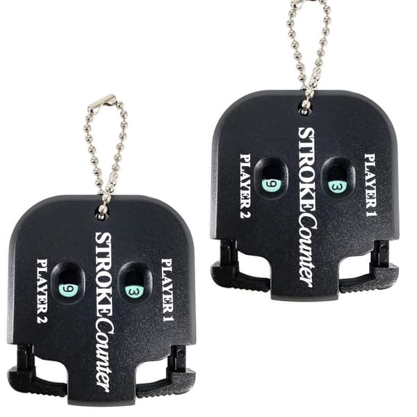 OBOSOE 2kpl Golf Score Shot Stroke Counter Clicker avaimenperällä golfpeliin Scorekeeper Kannettava Counter Clicker Golf Tarvikkeet