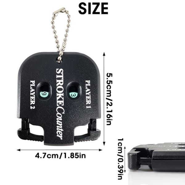 OBOSOE 2kpl Golf Score Shot Stroke Counter Clicker avaimenperällä golfpeliin Scorekeeper Kannettava Counter Clicker Golf Tarvikkeet