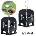 Pikkukuva 1 / 8: OBOSOE 2kpl Golf Score Shot Stroke Counter Clicker avaimenperällä golfpeliin Scorekeeper Kannettava Counter Clicker Golf Tarvikkeet