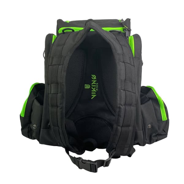 Viking Discs Rucksack Pro Disc golf rygsæk, Sort/Lime