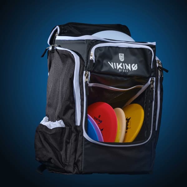 Viking Discs Tour Bag frisbeegolf sekk - Svart/kalk