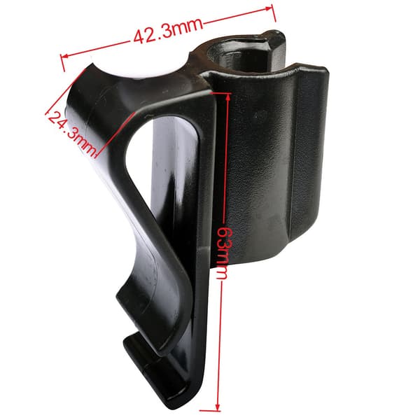Golf putter klip Sort